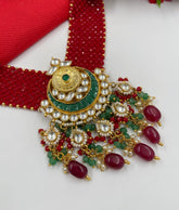 Majestic Red Crystal Chatai Choker For Ladies By Gehna Shop Choker Necklace Set